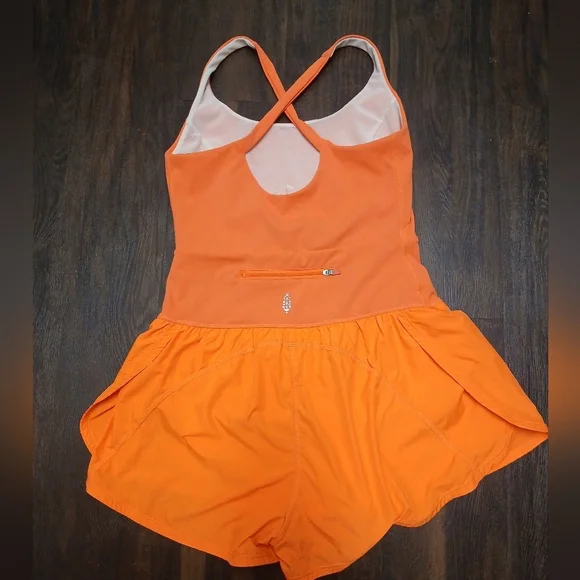 FP Movement by Free People Bright Orange Romper - Picture 4 of 7
